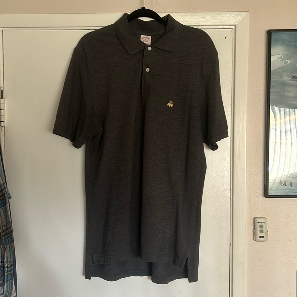 Large dark grey brooks brother polo